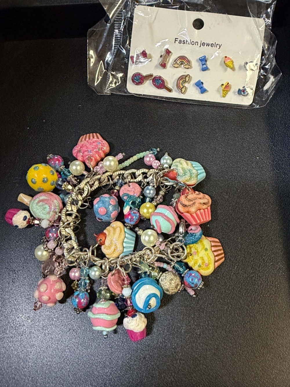 Colorful Dessert Charm Bracelet